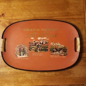 Grand Teton Jackson Hole Wyoming  souvenier tray